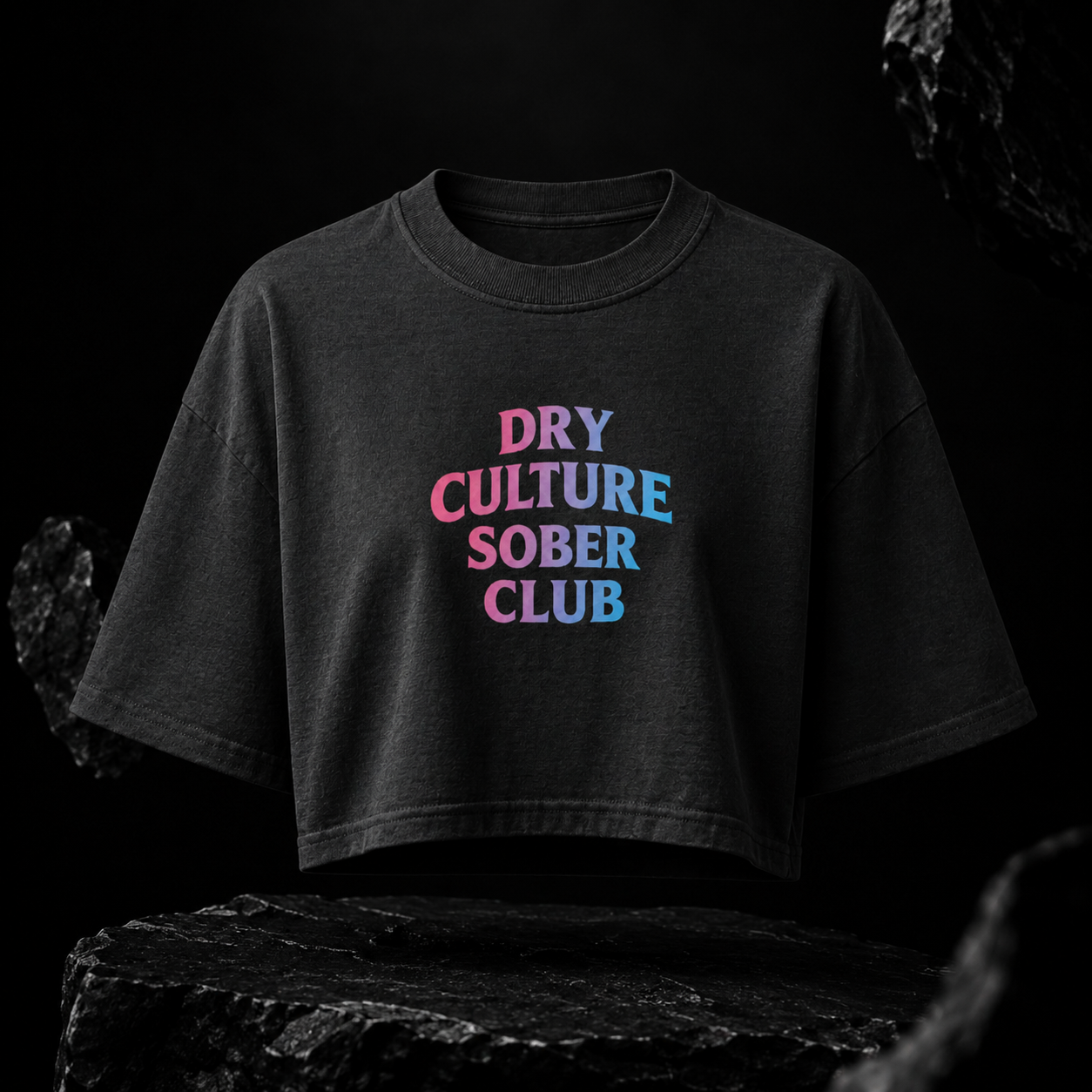 DRY CULTURE SOBER CLUB COTN CNDY Women's Cropped Tee