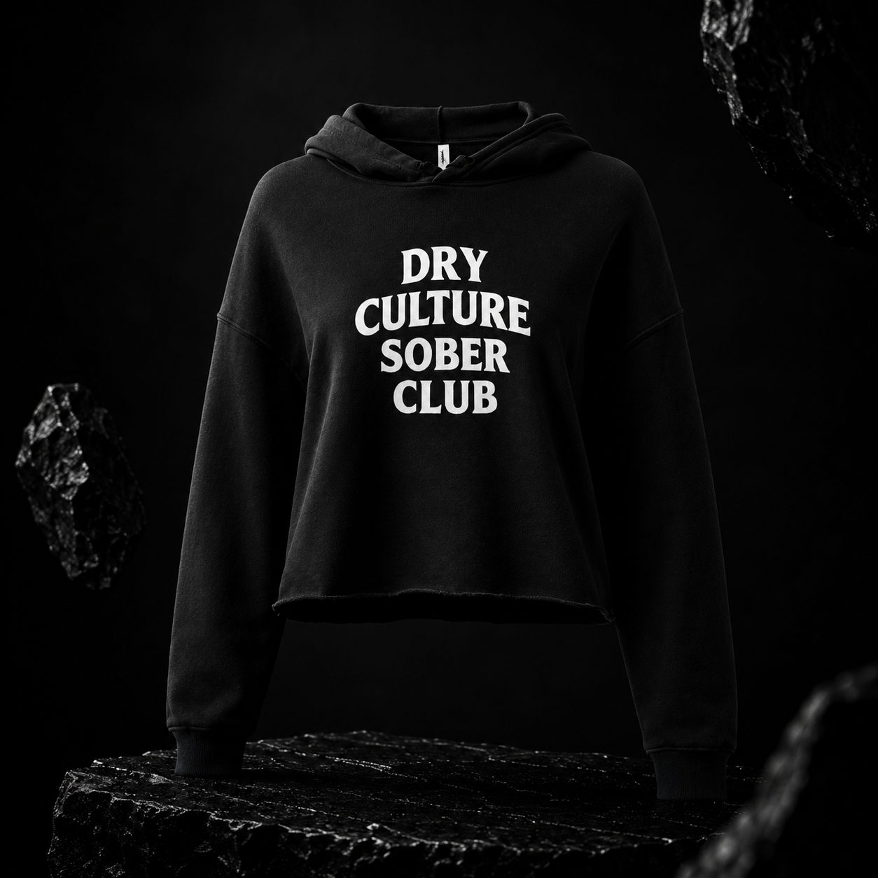 DRY CULTURE SOBER CLUB Women's Cropped Hoodie