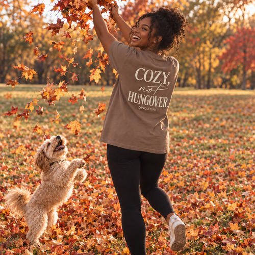 COZY, NOT HUNGOVER — Relaxed Fall Tee