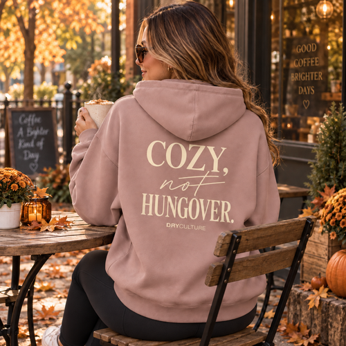 COZY, NOT HUNGOVER, Relaxed Fall Hoodie
