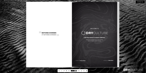 Dry Culture - 30 Day Reset - Digital Workbook
